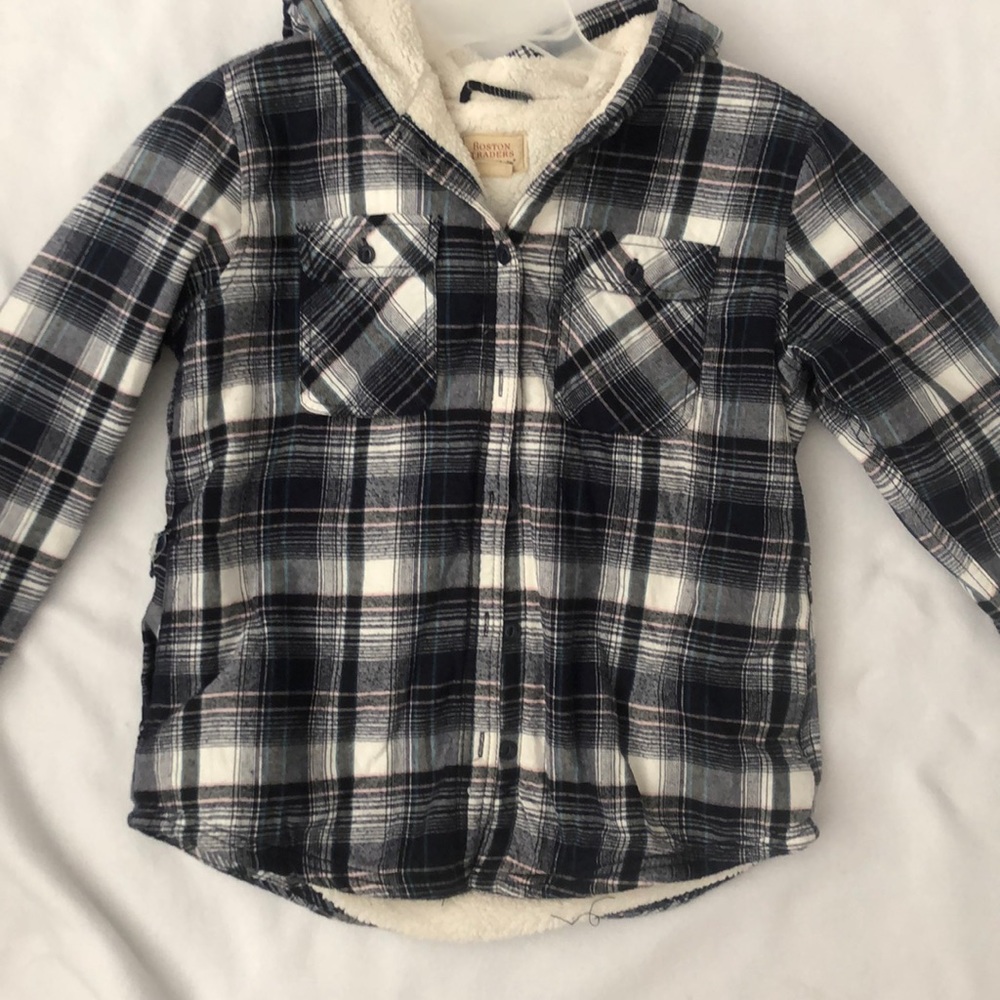 Women’s flannel button up jacket